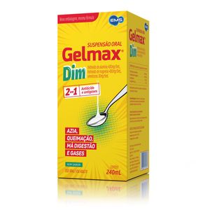 Gelmax Dim Antiácido e Antigases - Suspensão Oral 240ml
