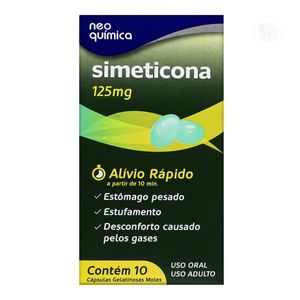 Simeticona 125mg 10 Cápsulas Genérico Neo Química