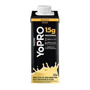 YoPRO Bebida Láctea UHT Banana 15g de Proteínas 250ml