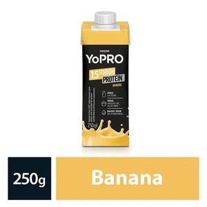 YoPRO Bebida Láctea UHT Banana 15g de Proteínas 250ml