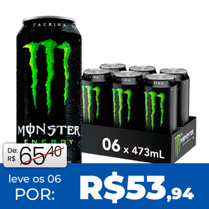 Kit: Energético Monster Energy Green 473ml