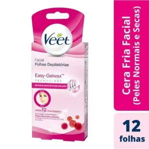 Folha Depilatória Facial Veet 12 Unidades