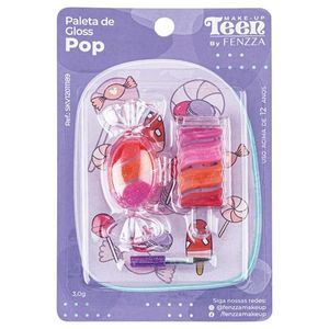 Paleta de Gloss Fenzza Make Up Teen Pop