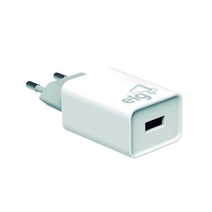 Carregador ELG Tomada 1 Saída USB Branco 3A - WC1S-QC3