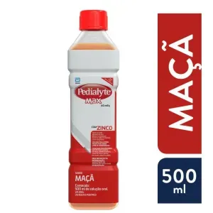 Pedialyte Max 500ml Maçã com Zinco Abbott