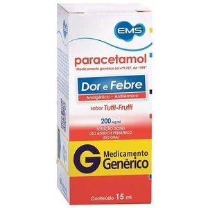 Solução Oral Paracetamol Genérico EMS 15ml