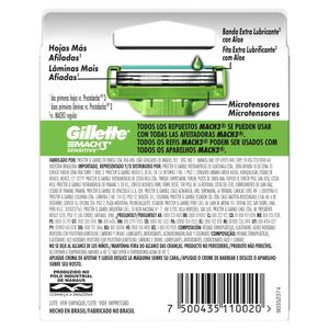 Carga Gillette Mach3 Sensitive Leve 8 Pague 6
