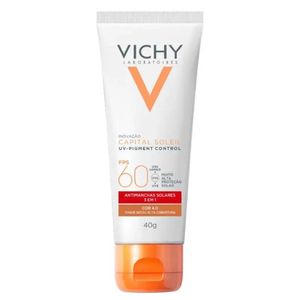 Protetor Solar com Cor 4 0 Vichy Capital Soleil UV Pigment Control FPS 60 40g