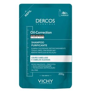 Refil Shampoo Anticaspa Vichy Dercos DS Cabelos Normais a Oleosos 200g