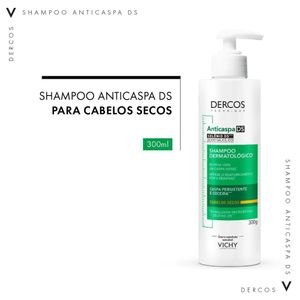 Shampoo Anticaspa Intensivo Vichy Dercos Cabelos Secos 300g