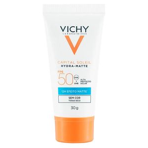 Protetor Solar Sem Cor Vichy Capital Soleil Hydramatte FPS 50 30g