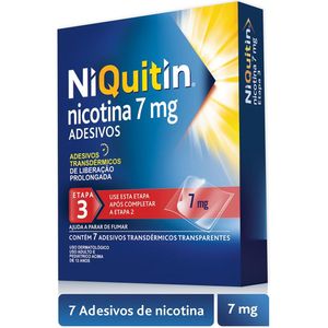Niquitin 7mg 7 Adesivos Transparente