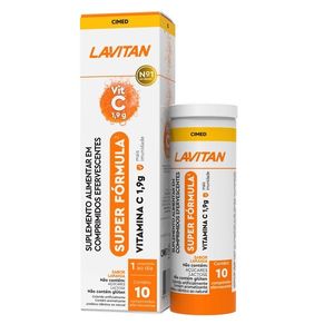 Lavitan Vitamina C Super Fórmula Efervescentes Cimed 10 Comprimidos