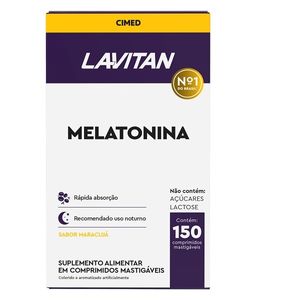 Suplemento Alimentar Lavitan Melatonina Maracujá Cimed Mastigáveis 150 Comprimidos