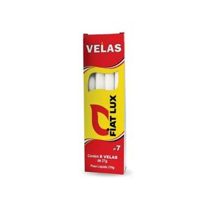 Vela branca Fiat Lux nº7 8 unidades