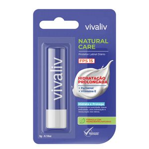 Protetor Labial Vivaliv 3g FPS15 Natural Care