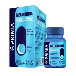 Suplemento Alimentar Melatonina Primia Orodispersível 90 Comprimidos
