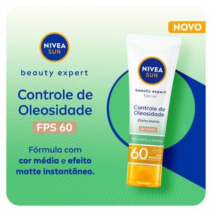 Protetor Solar UV Face Controle de Oleosidade Cor Média FPS 60 Nivea Sun 50ml
