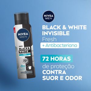 NIVEA MEN Desodorante Aerossol Black & White INVISIBLE Fresh 150ml