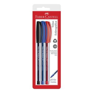 Caneta Faber-Castell Trilux 3 Unidades