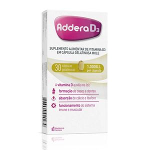 Addera D3 1000UI 30 Cápsulas Gel Farmasa