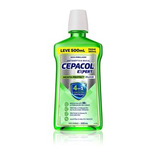 Enxaguante Bucal Cepacol Flúor 500ml