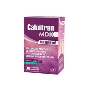 Calcitran MDK 30 Comprimidos Mastigáveis Divcom
