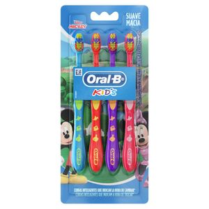 Escova Dental Oral-B Kids Macia 4 Unidades