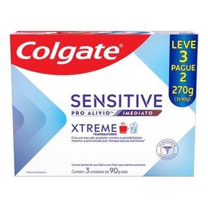 Creme dental Sensitive Pro Alívio Imediato Xtreme 3x90g