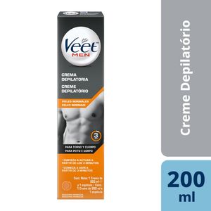 Creme Depilatório Veet Men Pele Normal 180/200ml