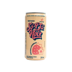 Suco Só da Noix 269ml Sem Açúcar Gaseificado Morango e Baunilha