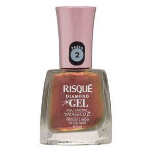 Top Coat Fixador Risqué Diamond Gel Meu Jardim Mágico Intuição e Magia 9,5ml