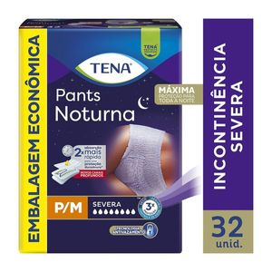 Roupa Íntima Tena Pants Noturna P/M Embalagem Econômica 32 unidades