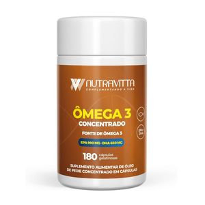 Nutra Vitta Ômega 3 180 Cápsulas Concentrado Sorocaps