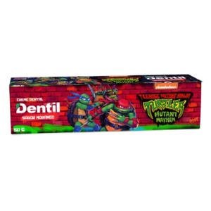 Creme Dental Dentil Kids Tartarugas Ninja Morango Bubble Gum 50g