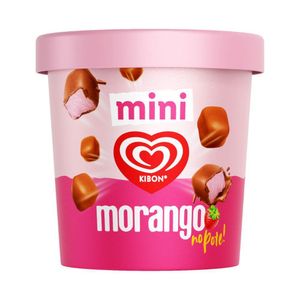 Sorvete Kibon Mini Morango Pote 228ml