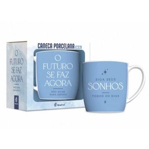 Caneca Cerâmica Brasfoot 300 ml O Futuro Se Faz Agora