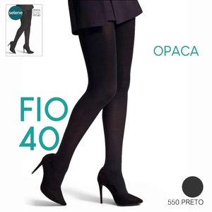 Meia Calça Selene 9650 550 Grande Preto Opaca