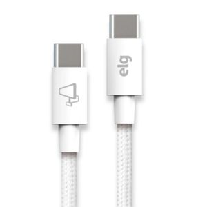 Cabo ELG Tipo-C para Tipo-C 1 m Branco 3A - TC60