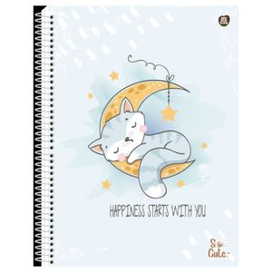 Caderno Animativa So Cute 80 Folhas