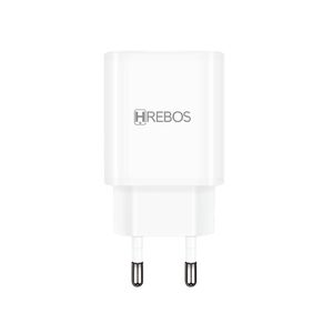 Carregador Hrebos de Tomada 1 Saída USB Branco 3A 14W HS398
