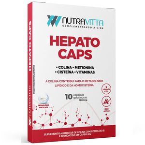 Nutra Vitta Hepatocaps Colina Complexo B Aminoácidos 10 Cápsulas Sorocaps