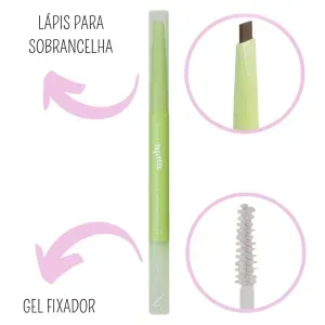 Lápis De Sobrancelhas Retrátil Light Melu RR-2402 Ruby Rose