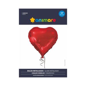 Balão BR Festas Coração Vermelho
