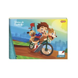 Caderno Brochura Jandaia Caligrafia Turma do Duda 40 Folhas