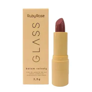 Batom Ruby Rose Bala Velvety Glass BG02 HB 548