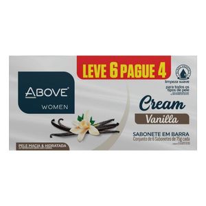 Sabonete Above Cream Vanilla 75g Leve 6 Pague 4