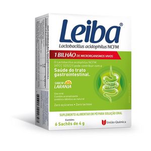 Leiba 6 Sachês Laranja União Química