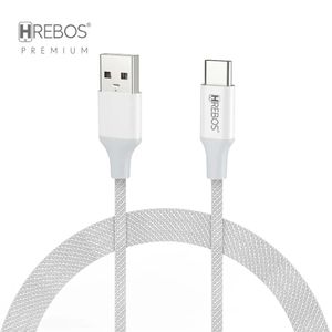Cabo Hrebos USB para Tipo-C 1m Branco 3A 20W CN207C