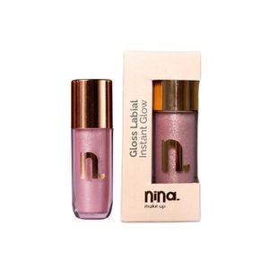 Gloss Labial Nina Makeup Instant Glow Quartzo Rosa